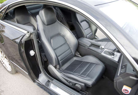 Luxury Car, Interior Side View. Modern Auto Interior Design.の写真素材