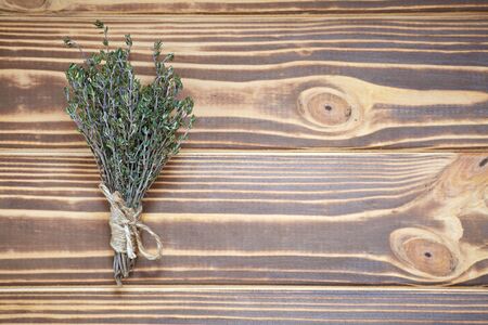 Bunch of fresh thymeの写真素材