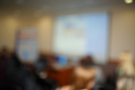 Blur Abstract background international conference,meeting room for media design