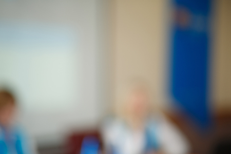 Blur Abstract background international conference,meeting room for media designの写真素材