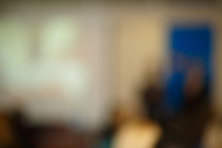 Blur Abstract background international conference,meeting room for media designの写真素材