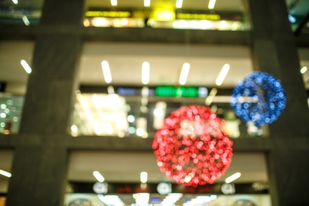 Abstract background of shopping mall, shallow depth of focusの写真素材