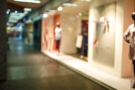 Abstract background of shopping mall, shallow depth of focusの写真素材
