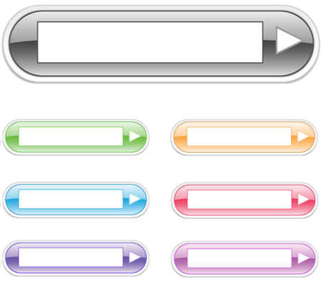 Web element in various colors which can be used as drop-down menuのイラスト素材