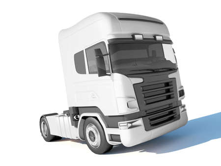 Truck white cabの写真素材