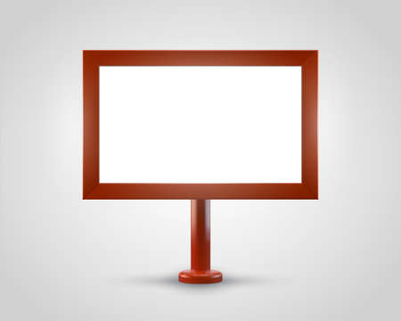 An outdoor billboard in grey with empty space for textのイラスト素材