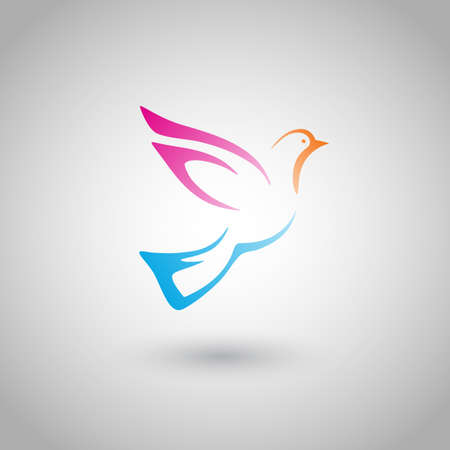  flying birdのイラスト素材