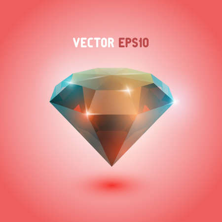 A beautiful opal gem on a gradient backgroundのイラスト素材