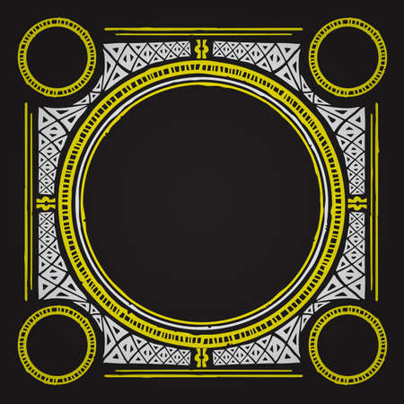 Indian ornamentのイラスト素材