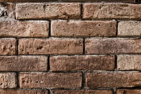 Brick texture with scratches and cracksの写真素材