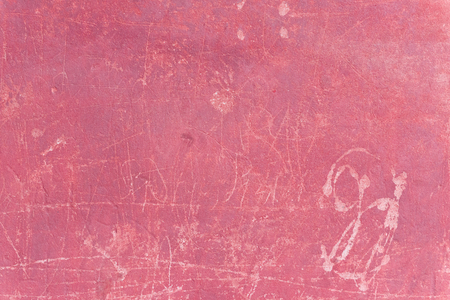 Wall fragment with scratches and cracksの写真素材