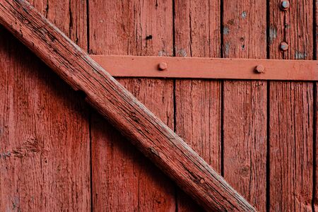 Wooden texture with scratches and cracksの写真素材