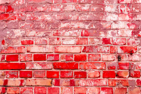 Brick texture with scratches and cracksの写真素材