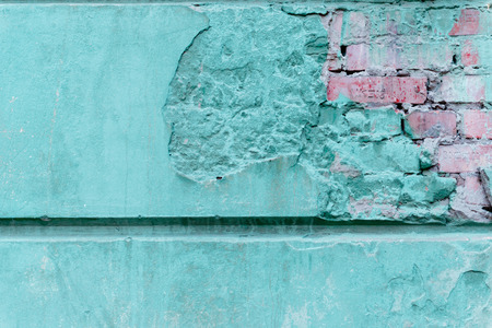 Brick texture with scratches and cracksの写真素材