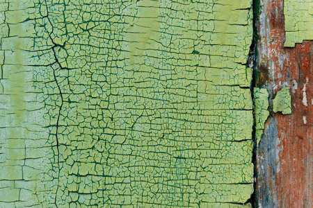 Wooden texture with scratches and cracksの写真素材