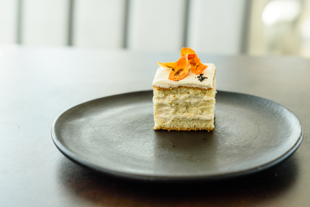 Tasty fresh carrot crackers cakeの写真素材