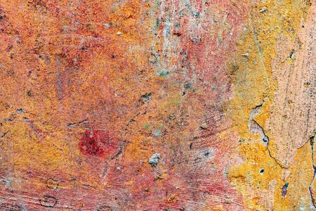 Texture of a concrete wall with cracks and scratches which can be used as a background