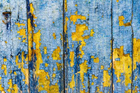 Wooden texture with scratches and cracksの写真素材