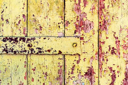 Wooden texture with scratches and cracksの写真素材