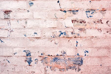 Texture, brick, wall, it can be used as a background. Brick texture with scratches and cracks
