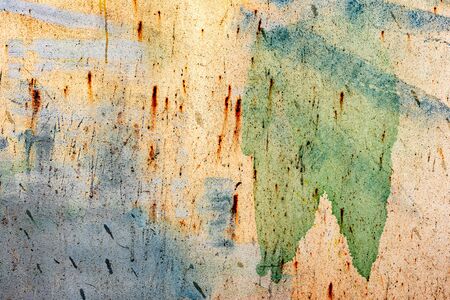 Texture of a metal wall with cracks and scratches which can be used as a backgroundの写真素材