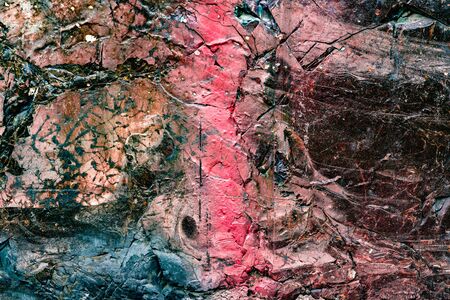 Texture, wall, concrete, it can be used as a background. Wall fragment with scratches and cracks