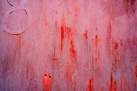 Texture of a metal wall with cracks and scratches which can be used as a background