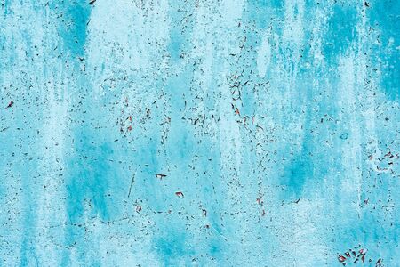 Grunge blue iron texture background, metal background with scratches. Metal blue grunge old rusty scratched surface texture の写真素材