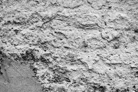 Texture, wall, concrete, it can be used as a background. Wall fragment with scratches and cracksの写真素材