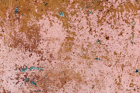 Texture of a metal wall with cracks and scratches which can be used as a background