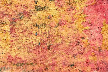 Texture, wall, concrete, it can be used as a background. Wall fragment with scratches and cracksの写真素材