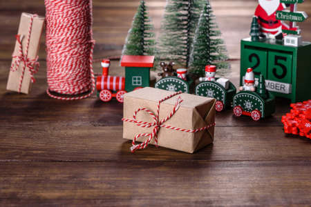 Christmas elements of decorations for decorating the New Year tree and preparing for the holiday....