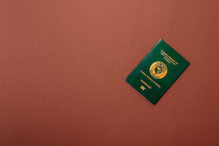 Nigerian International Citizen Passport for global business, emigration and travelの写真素材
