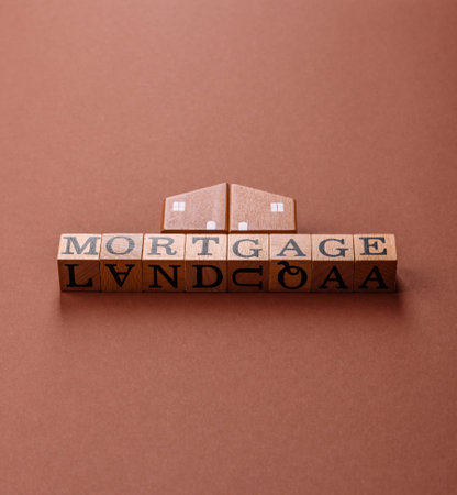 House, real estate or property bought with a mortgage, purchase or sale of apartments according to a financial contractの写真素材