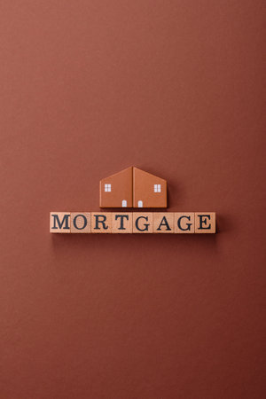 House, real estate or property bought with a mortgage, purchase or sale of apartments according to a financial contractの写真素材