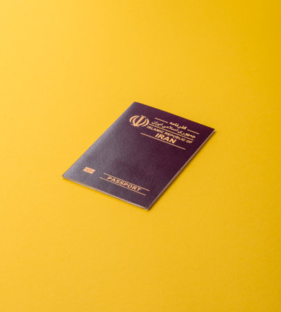 Iranian passport for traveling, flying and doing business. Iran document, id for crossing the border
