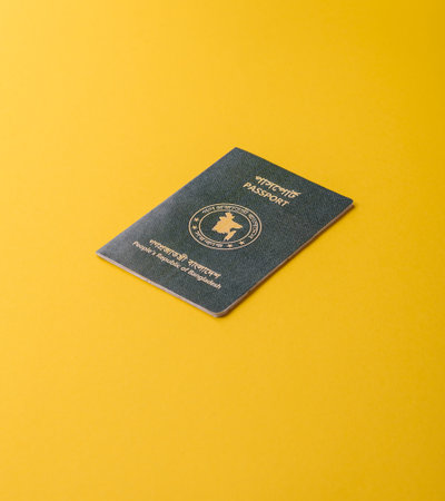 International passport of Bangladeshi citizen for global business, emigration and travelling