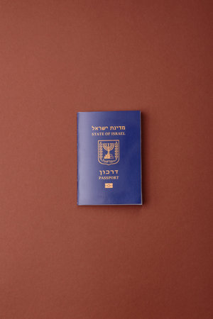 Israel passport for traveling, flying and doing business. Israeli document, id for crossing the...