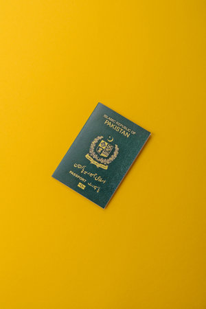 Pakistani International Citizen Passport for global business, emigration and travelの写真素材