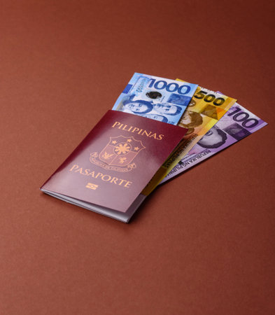 Philippines passport for traveling, flying and doing business. Philippines document, id for crossing...