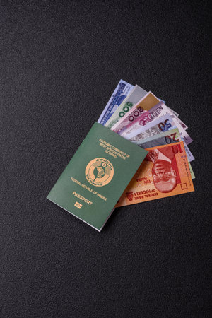 Nigerian International Citizen Passport for global business, emigration and travelの写真素材