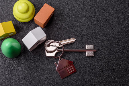 Keys, real estate, your own home or business premises purchased with a mortgage. Property and keys...