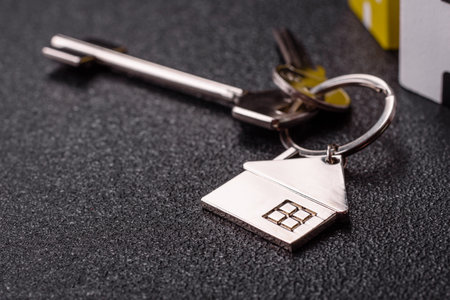 Keys, real estate, your own home or business premises purchased with a mortgage. Property and keys to the doorの写真素材