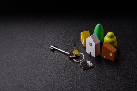 Keys, real estate, your own home or business premises purchased with a mortgage. Property and keys to the doorの写真素材