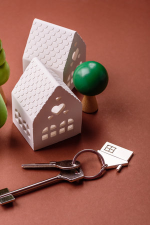 Keys, real estate, your own home or business premises purchased with a mortgage. Property and keys to the doorの写真素材