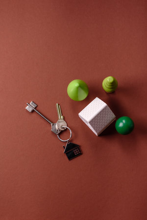 Keys, real estate, your own home or business premises purchased with a mortgage. Property and keys to the doorの写真素材
