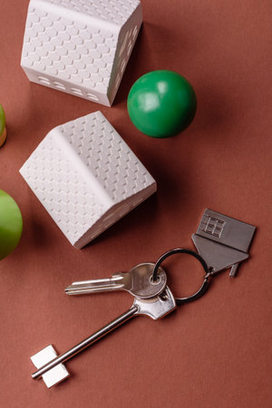 Keys, real estate, your own home or business premises purchased with a mortgage. Property and keys to the doorの写真素材