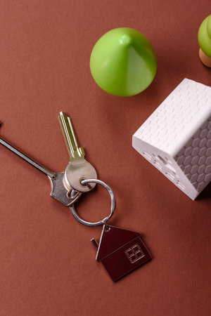 Keys, real estate, your own home or business premises purchased with a mortgage. Property and keys to the doorの写真素材