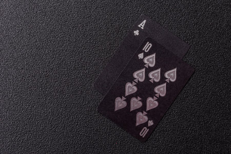 Cards on black background for your design