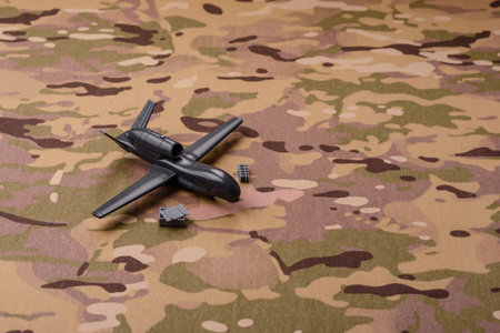Drone unmanned autonomous technology. Drones as the basis of the country's defense.の写真素材